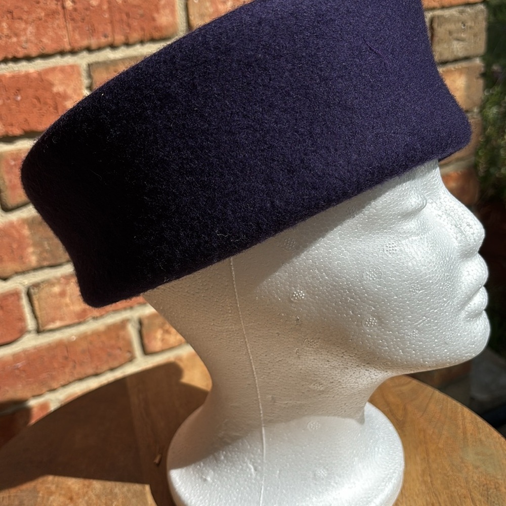 Vintage Purple Wool Hat - Picture 4 of 5